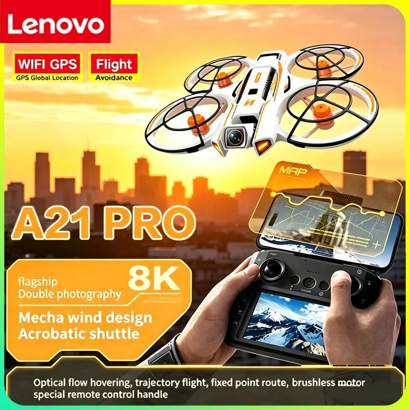 

Professional Aerial Drone Lenovo A21Pro 8K High Definition Camera 5G Signal GPS Positioning Foldable RC Quadcopter