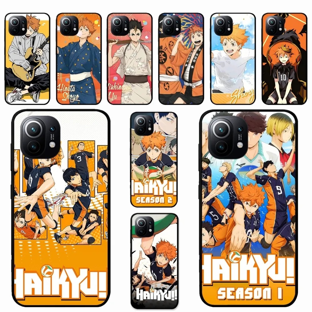 H-Haikyu Phone Case For Xiaomi Mi 5X 8 9 10 11 12 lite pro 10T PocoX3pro PocoM3 Note 10 pro lite