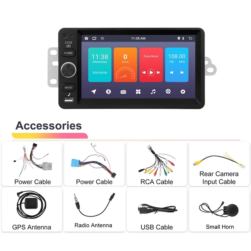 

7-дюймовая автомобильная стереосистема для GMC Hummer Savana 2003-2006 Carplay Android с автонавигацией Bluetooth WIFI плеер 2 и 64G