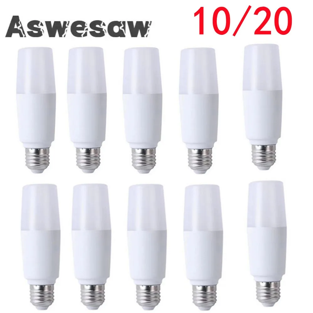 LED Bulb E27 5W 10W 15W 20W Smart IC LED lamp Light Cold White White Lampada Bombilla Lamp Candle Light Home light Cylindrical