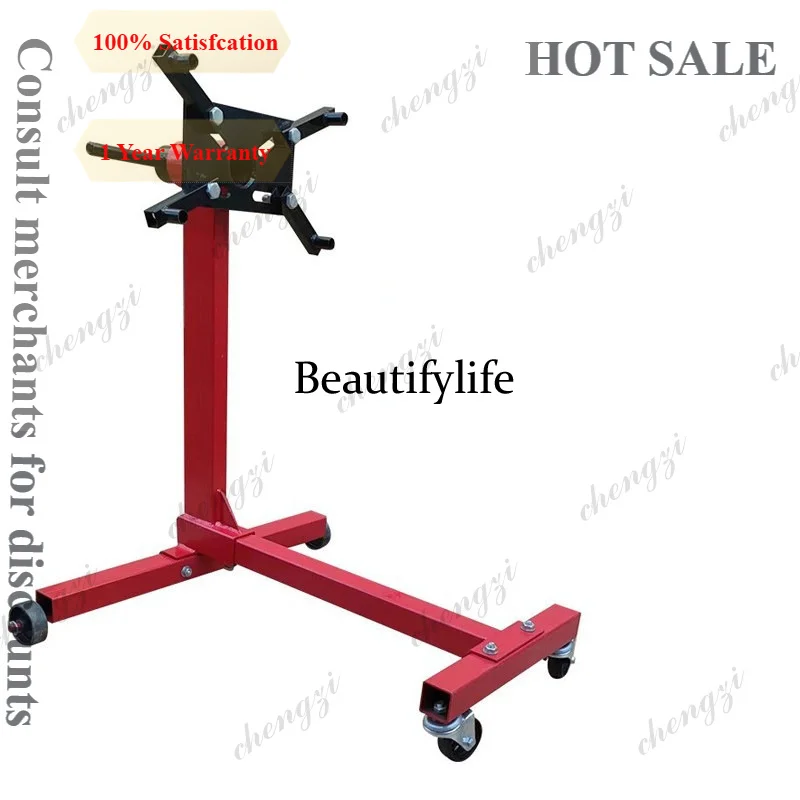 81 Automobile engine machine translation to engine bracket maintenance mobile rotary table diesel engine support rack