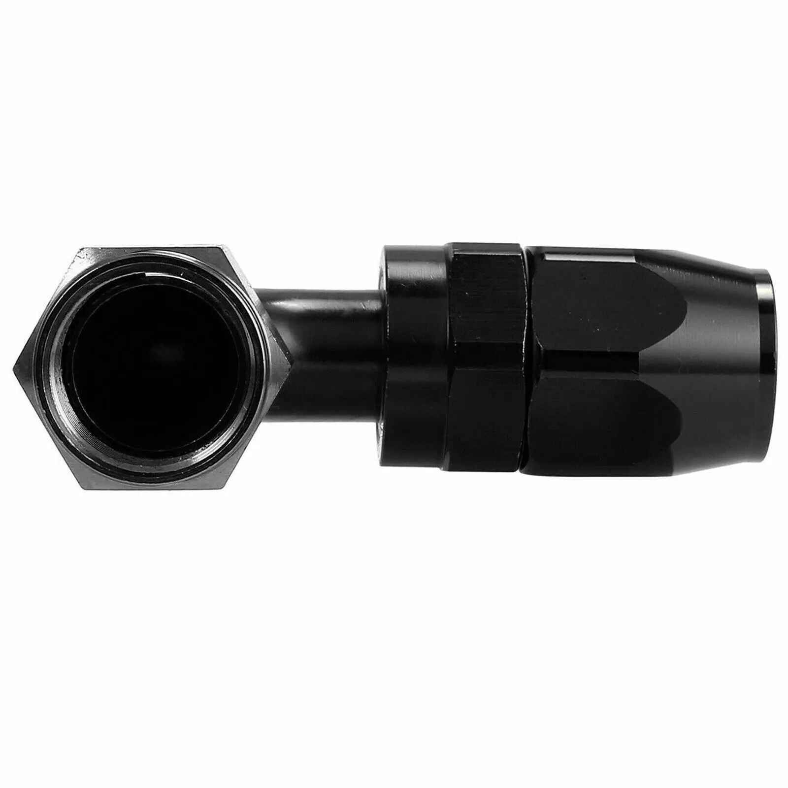 For An -6 An6 (6an Jic) 90 Degree Fastflow Stealth Black Hose Fitting Automobiles Parts Accessories