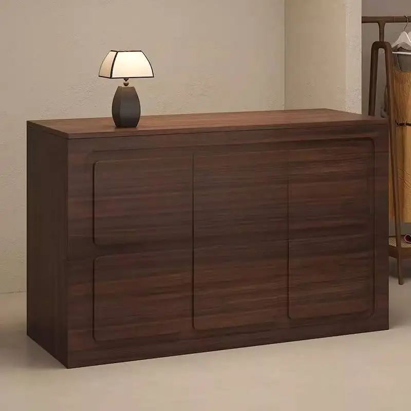 Banchi reception dal design portaoggetti Banchi reception classici bianchi con cassa nera Mobili per ufficio moderni di lusso per reception Mostrador