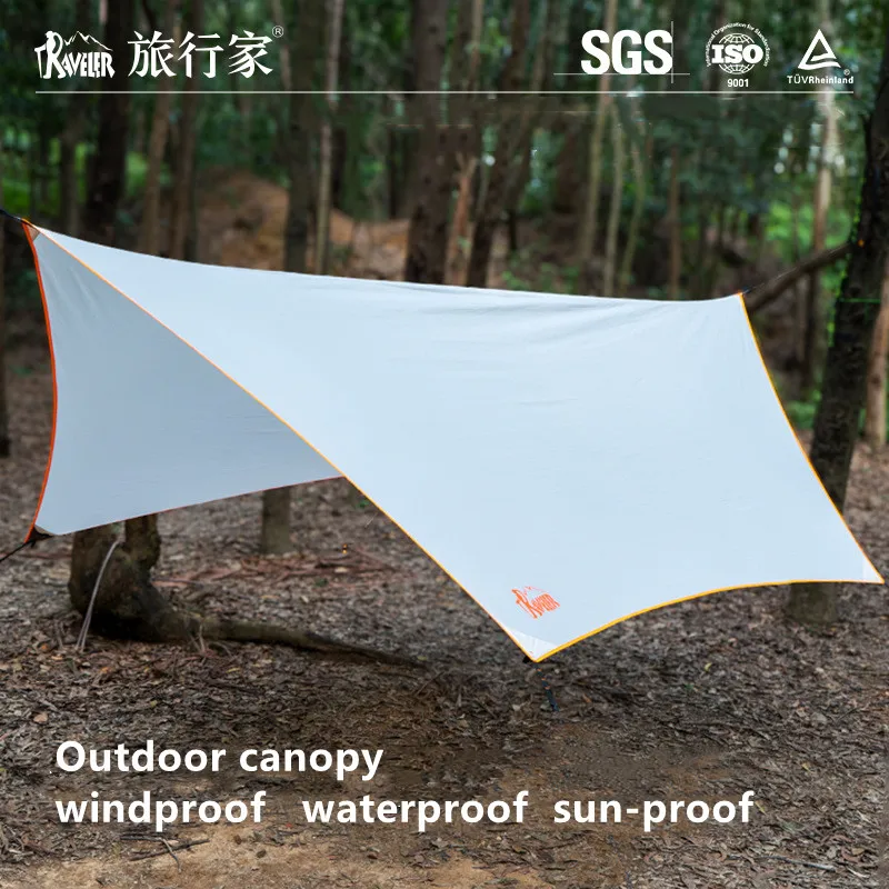 

Sunshade canopy tent, sun-proof shelter, camping and outdoor cooking tarp, hammock tarp, windproof and waterproof canopy