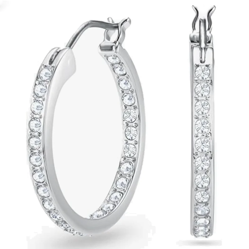 

Серьги-кольца Swa Sommerset Collection Pavé, универсальные и элегантные украшения для ушей
