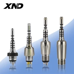 XND Connector with LED Light For Dental High Speed Handpiece with Fiber Optic Use Compatible with KV Type Handpiece Coupler