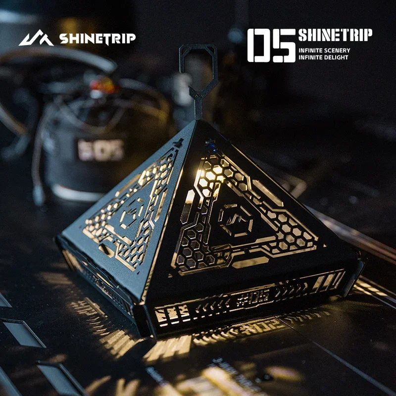 

Новинка ShineTrip серии 05: тактический пижамидовидный абажур из лазерной резки нержавеющей стали 304 для кемпинга и декоративного освещения