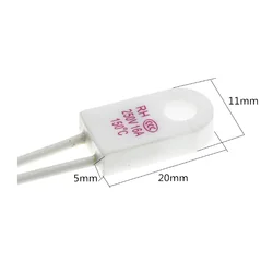 RH/Tf 95/115/125/130/135/150/180/230 degrees 15A 250V Thermal Cut-Off Thermal Cut-Off Fuse Over Temperature Protector