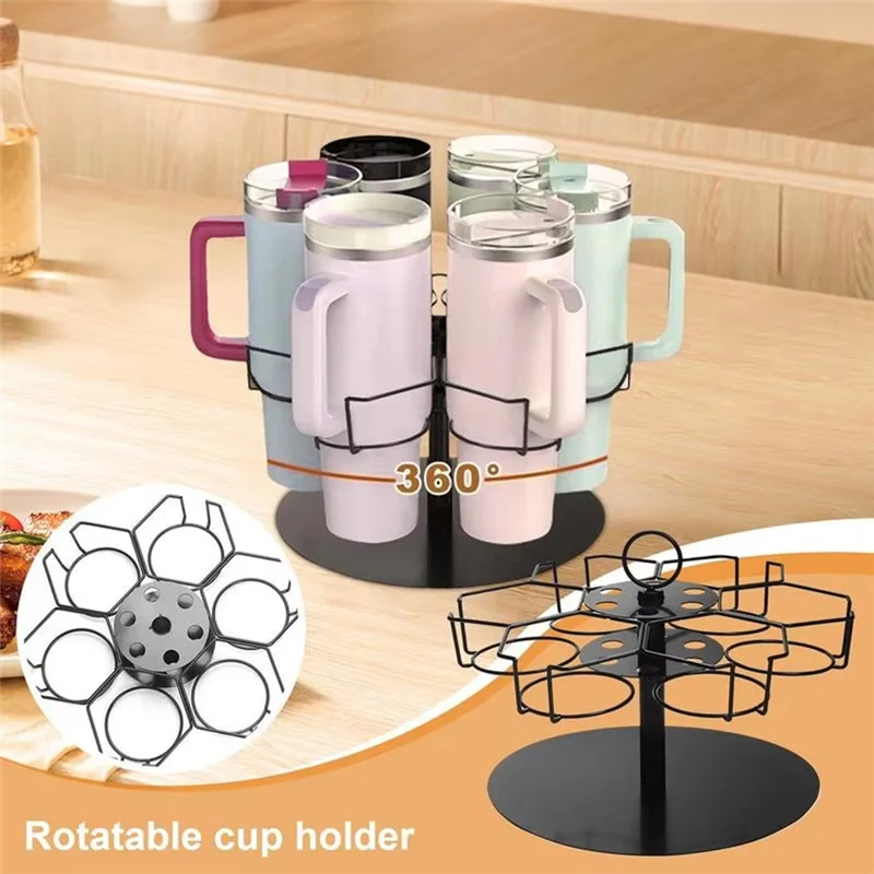 

Water Bottle Rack Metal Drinking Bottle Holder 6 Slot Kitchen Storage Organizer Easy Access To Cups Organizer