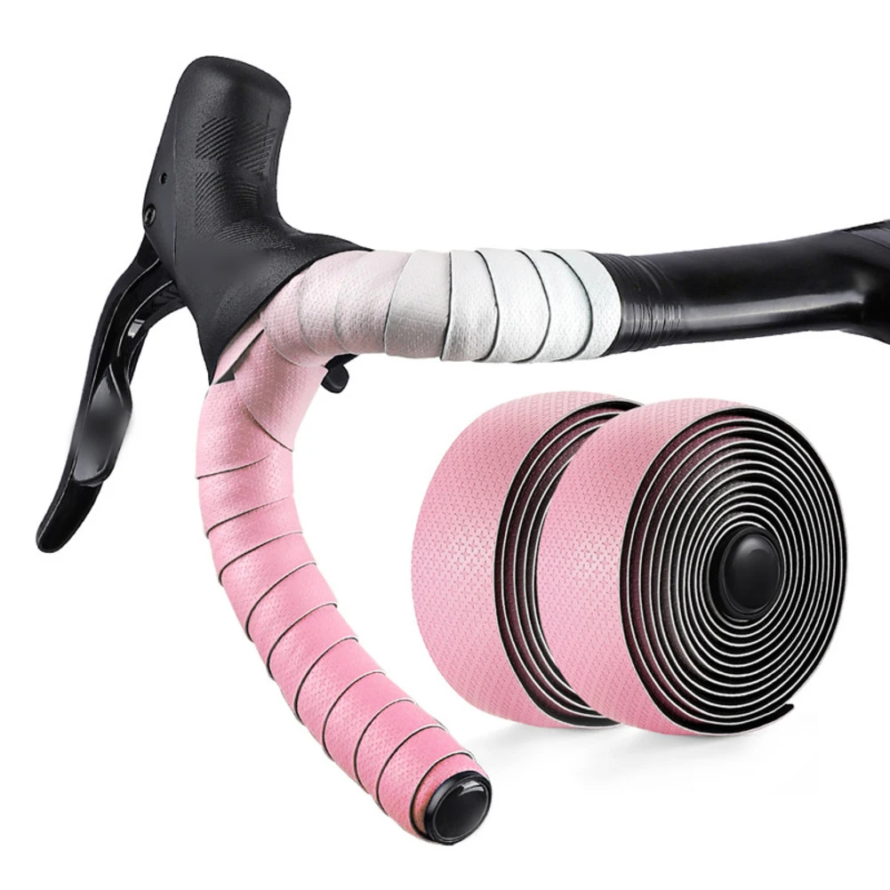

Лента с градиентным дизайном, амортизирующая лента, долговечная, для езды на велосипеде на открытом воздухе, градиентная розовая утолщенная лента на руль, стильный руль