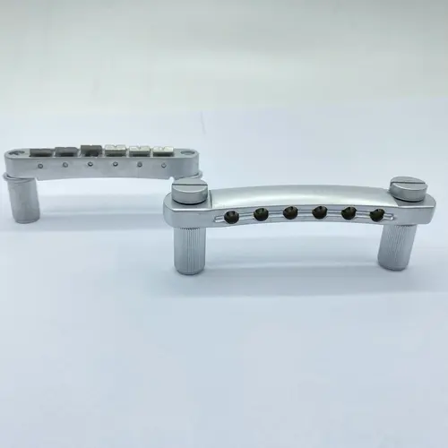 Imagen 2 del producto Puentes de T-O-M de Color cromado mate, 1 juego tun-o-matic para guitarra eléctrica LP SG, reemplazo DIY hecho por KD China
