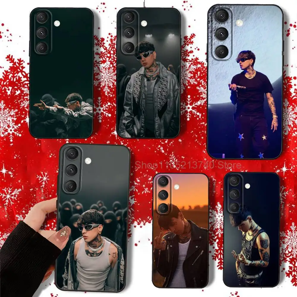 

C-Crocraxker Rapper CRO-ES Phone Case For Samsung S22,S24,S20,S25,S23,S30,S21,Ultra,Plus,Fe,Lite 4G,5G Black Soft Cover