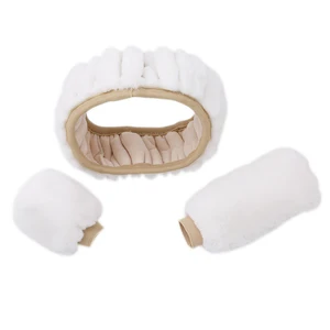 Capa de volante do carro gearshift handbrake capa protector decoração quente super grosso gola de pelúcia macio preto rosa mulher homem 6 principais vendas capa volante girly - №5