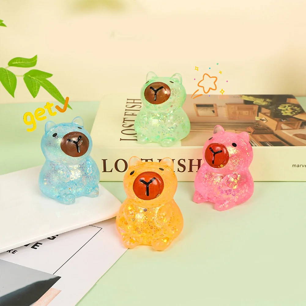 1pc Cute Capibala Soft Pinch Relieves Daily Stress and Tension Slow Resilience Restlessness Office Decoration Children Gift Toys