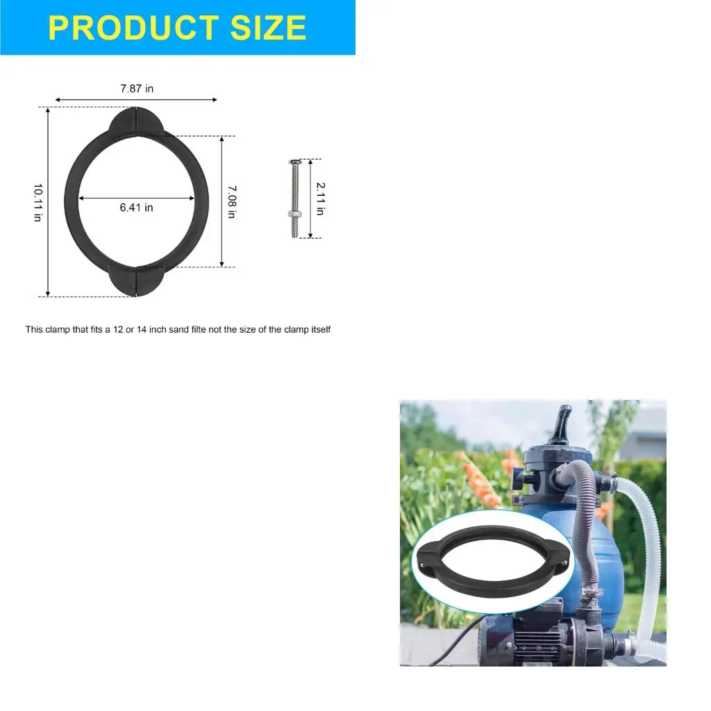 Sand Filter Service Collar Assembly Replacement with Screws for Backyard Pool Care, Routine Pool Maintenance, and high quality