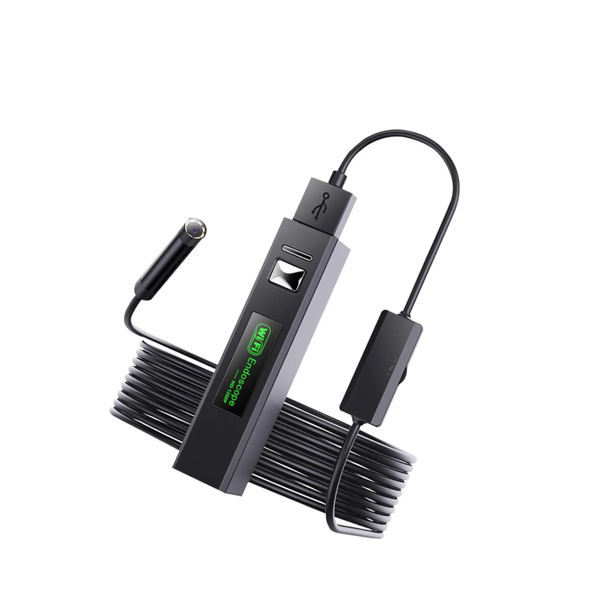 WIFI Endoscope Camera Mini Waterproof Cable USB Borescope 2m Hard Cable