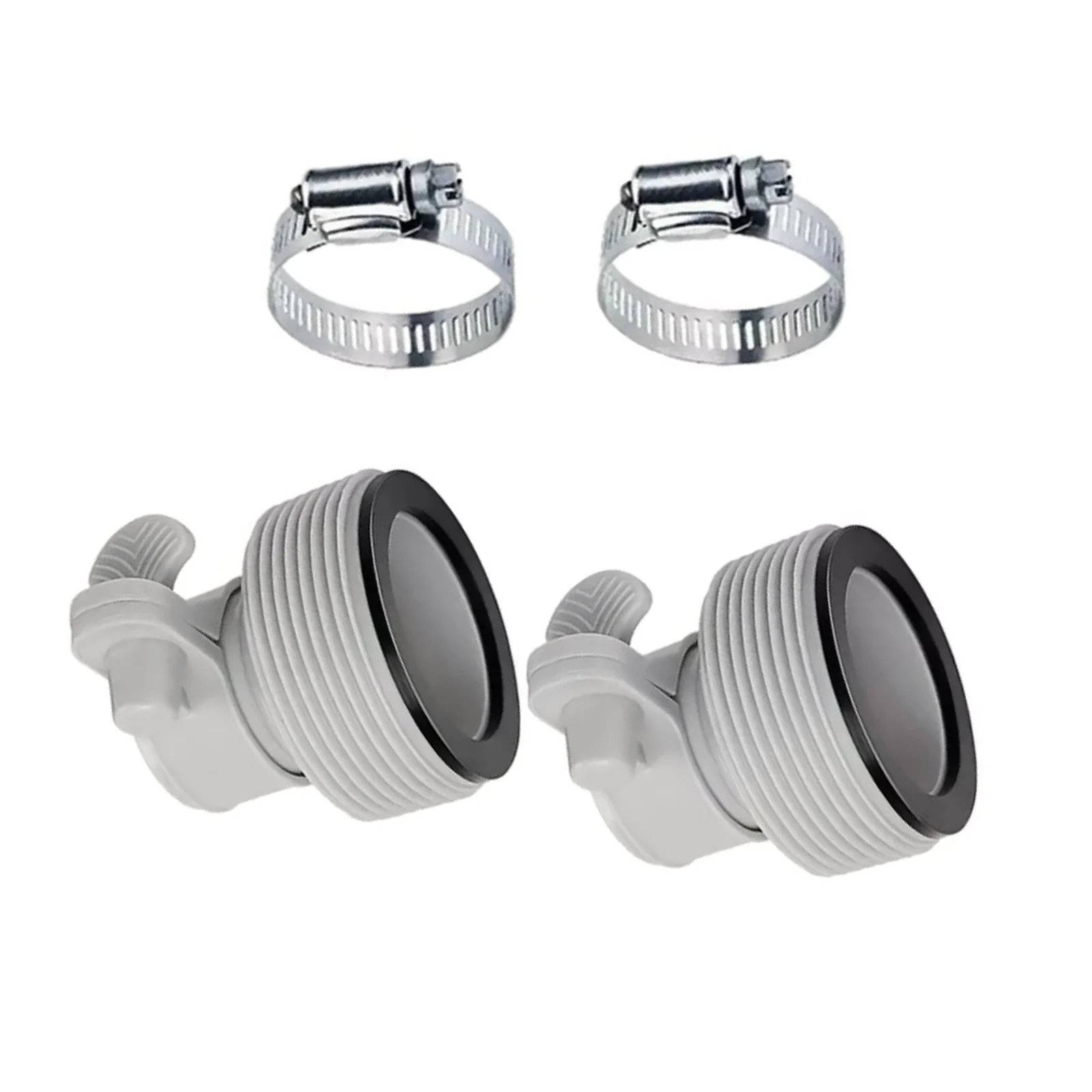 25009 Pool Pump Hose Adapter 2 Pack 1.25in Fittings to 1.5in Hose for Intex Bestway Coleman Filter Pump Saltwater System