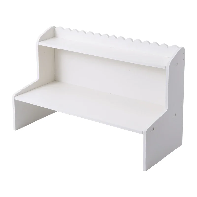 Desktop Storage Rack Ins Student Dormitory Cosmetic Elevated Stationery Box Office Organizer File Tray Desk Accessories