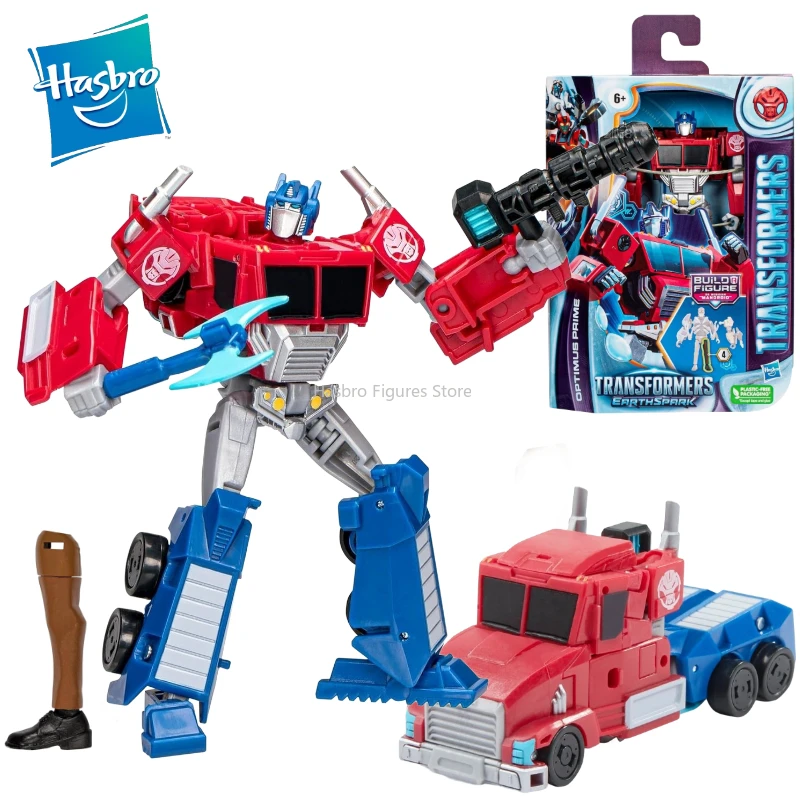 

In Stock Hasbro Transformers ES Earthspark Enhanced Level Optimus Prime Action Figure Collection Model Toy Gift