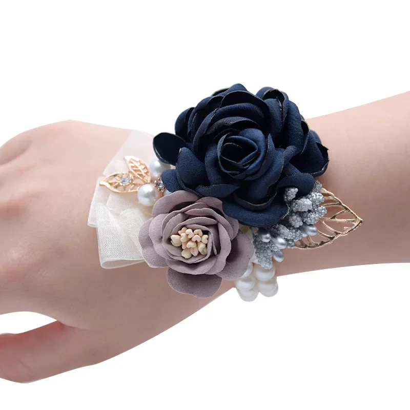 Wedding Supplies Bridesmaid Wrist Flowers Wedding Home Decorative Flowers Korean Bridal Artificial Flowers