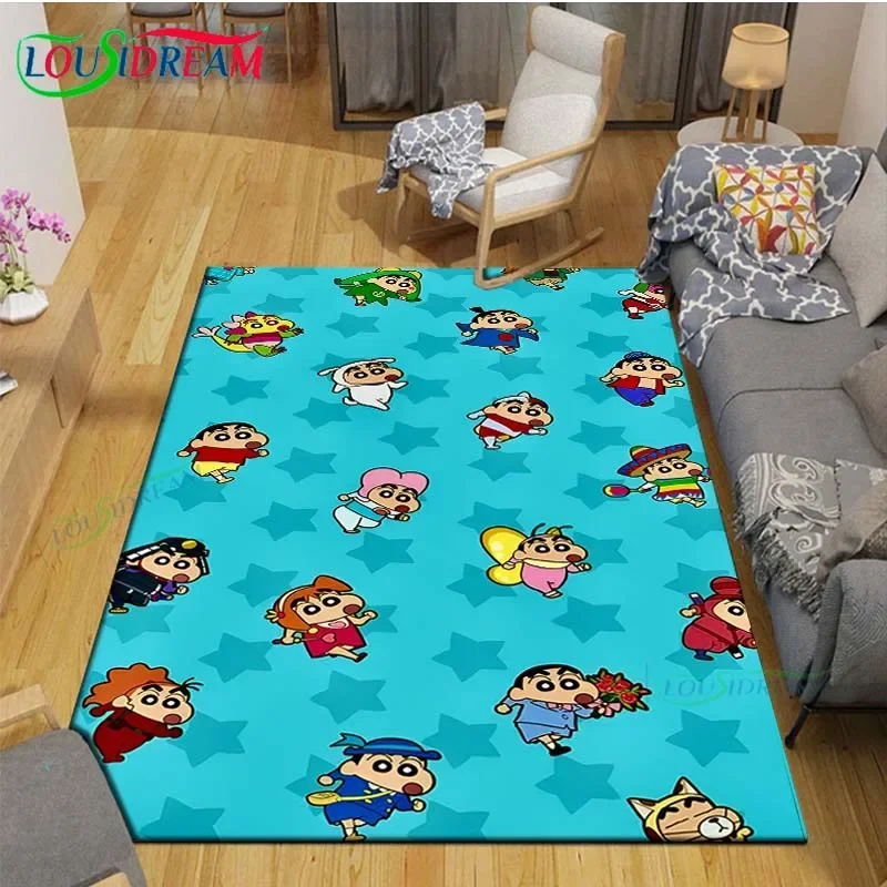 Alfombra con estampado 3D de crayón caliente Shin-chan, alfombra para exteriores, alfombra antideslizante, decoración de dormitorio, alfombra para niños, regalo de cumpleaños de lujo