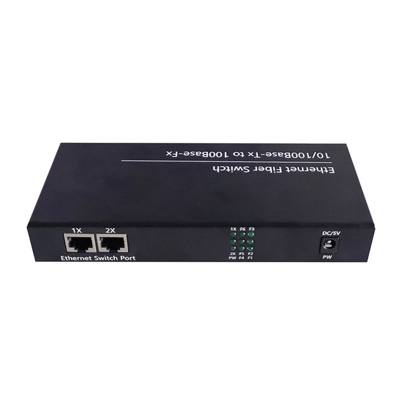 

6Port 10/100M Ethernet Switch 6 Fiber Port 25KM 2UTP RJ45 Fiber Optical Transceiver Optical Media Converter