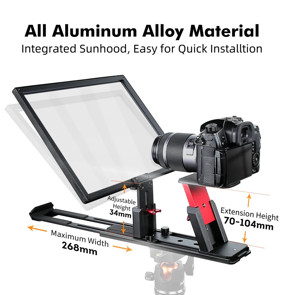 كاميرا Desview T12S مقاس 12.9 بوصة DSLR، جهاز تحكم عن بعد بلوتوث لمقابلة البث المباشر