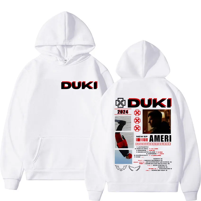 Rapper Duki Music Album Tour 2024 Hoodies for Men Autumn/Winter Fashion Hoodie Unisex Casual High Quality Sweatshirts Pullovers