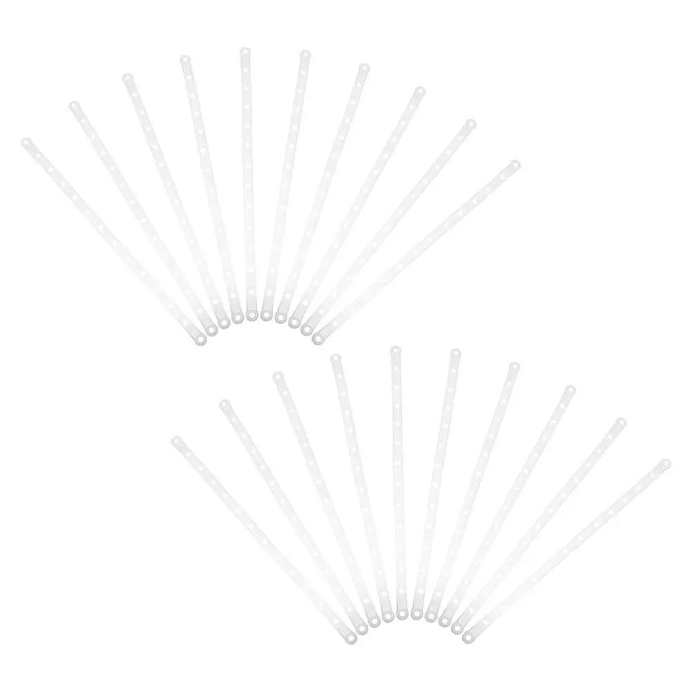 

50 шт. белых пластиковых соединителей для вешалок, удлинительные полоски для организации одежды, экономия места в гардеробе