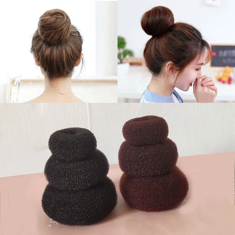 For Beam Elastic Bagel for Hair Tying Tools Industrial Style Donut for Twister Hair Bun Accessory Hair Decorations for Braids