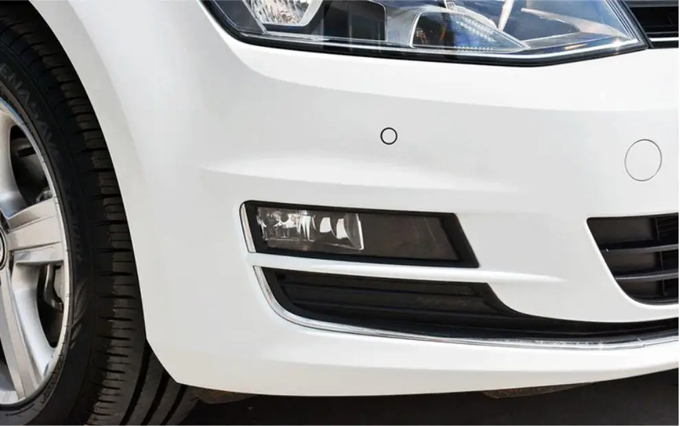 Car Bumper Headlight For Volkswagen Golf7 Fog Light 2014~2017y Halogen Bulb 4300K Wire Of Hanress Headlamp For Golf7 Fog Lamp
