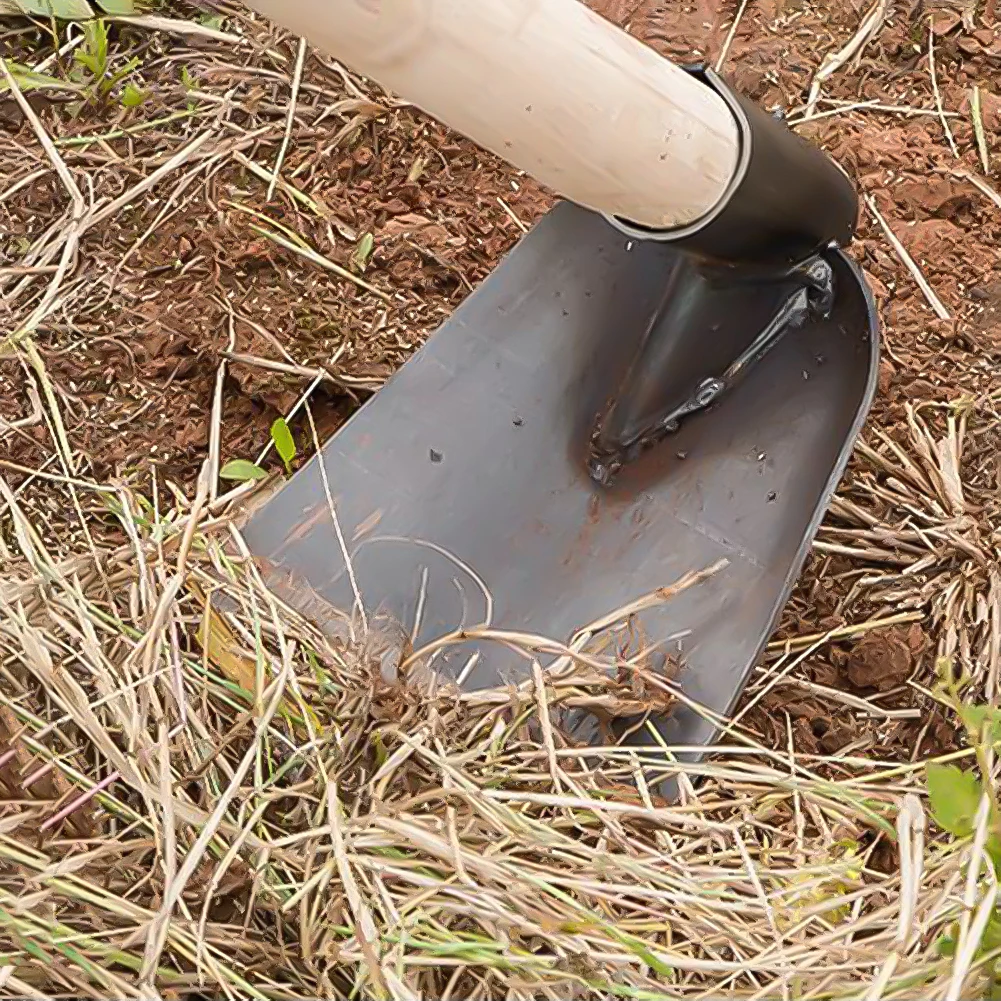 Azada duradera para excavación de suelo, herramientas de agricultura doméstica para exteriores, plantación de verduras y flores