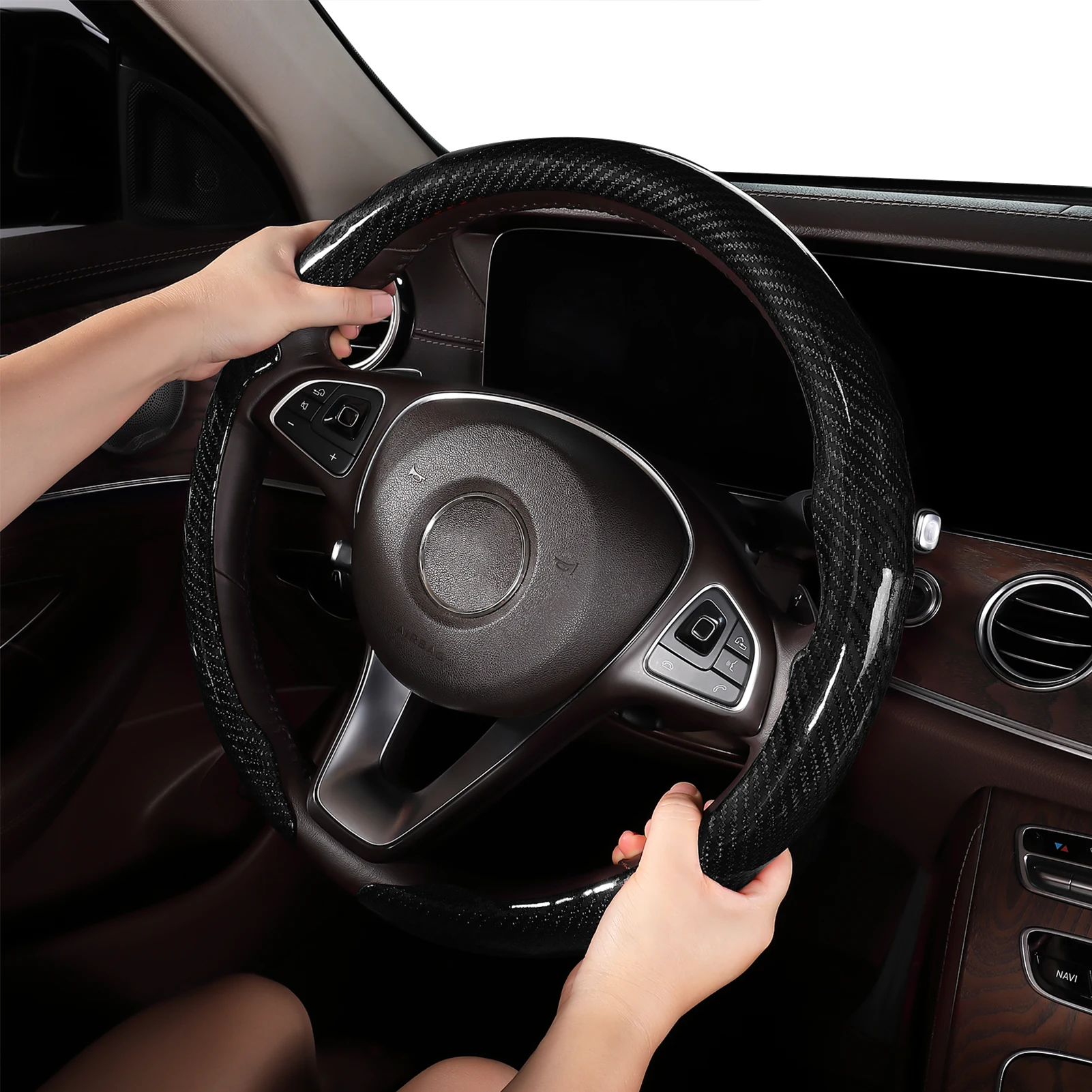 Pour Nissan, Volvo, Chevrolet, Land Rover, Infiniti, Skoda, Jaguar, Cadillac, Maserati, Acura, Tesla, Hong Qi, 2003-2027, housse de volant