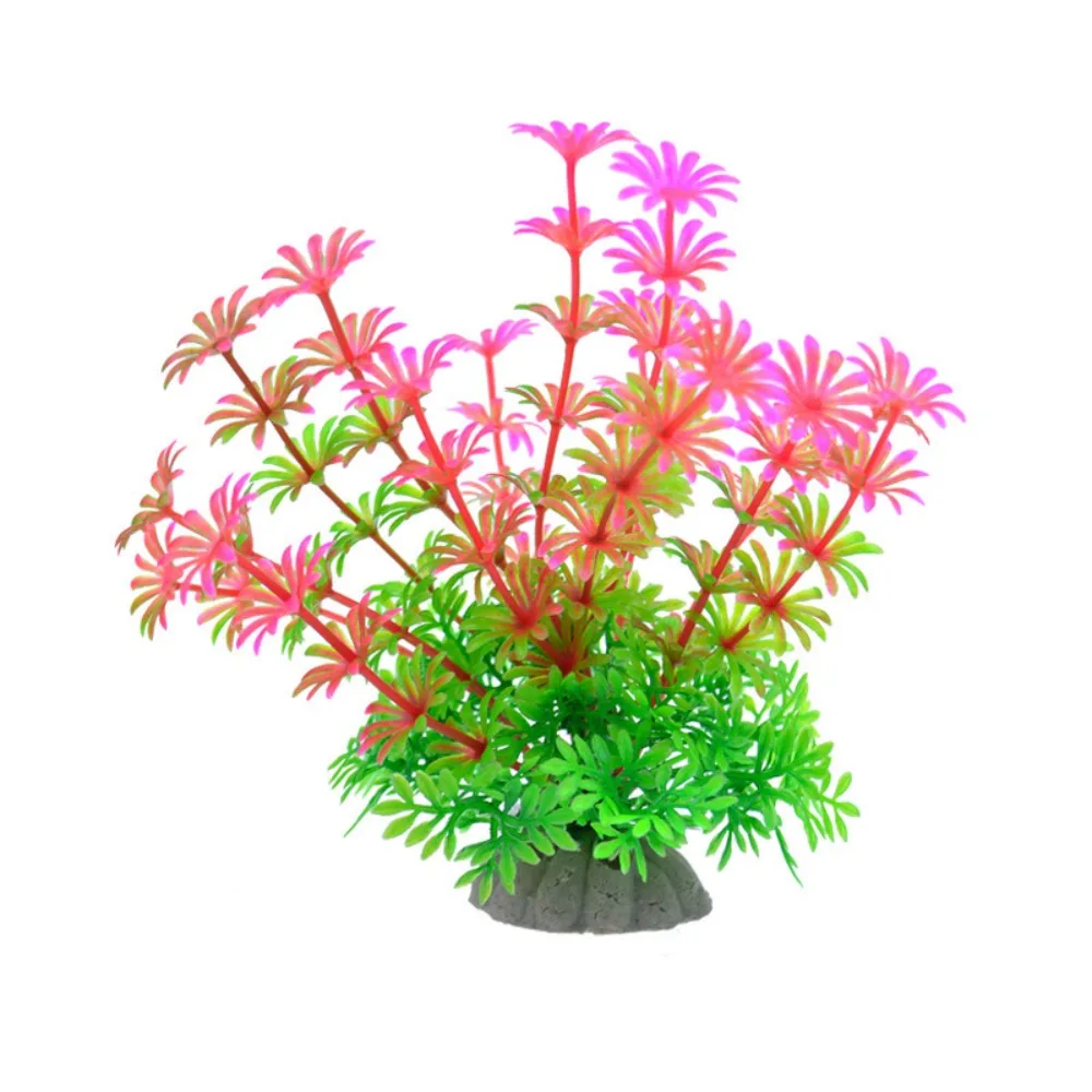 

5pcs Diy Plastic Aquatic Plants Creative Simulated Fake Grass Vivid Artificial Seaweed Water Grass Living Room