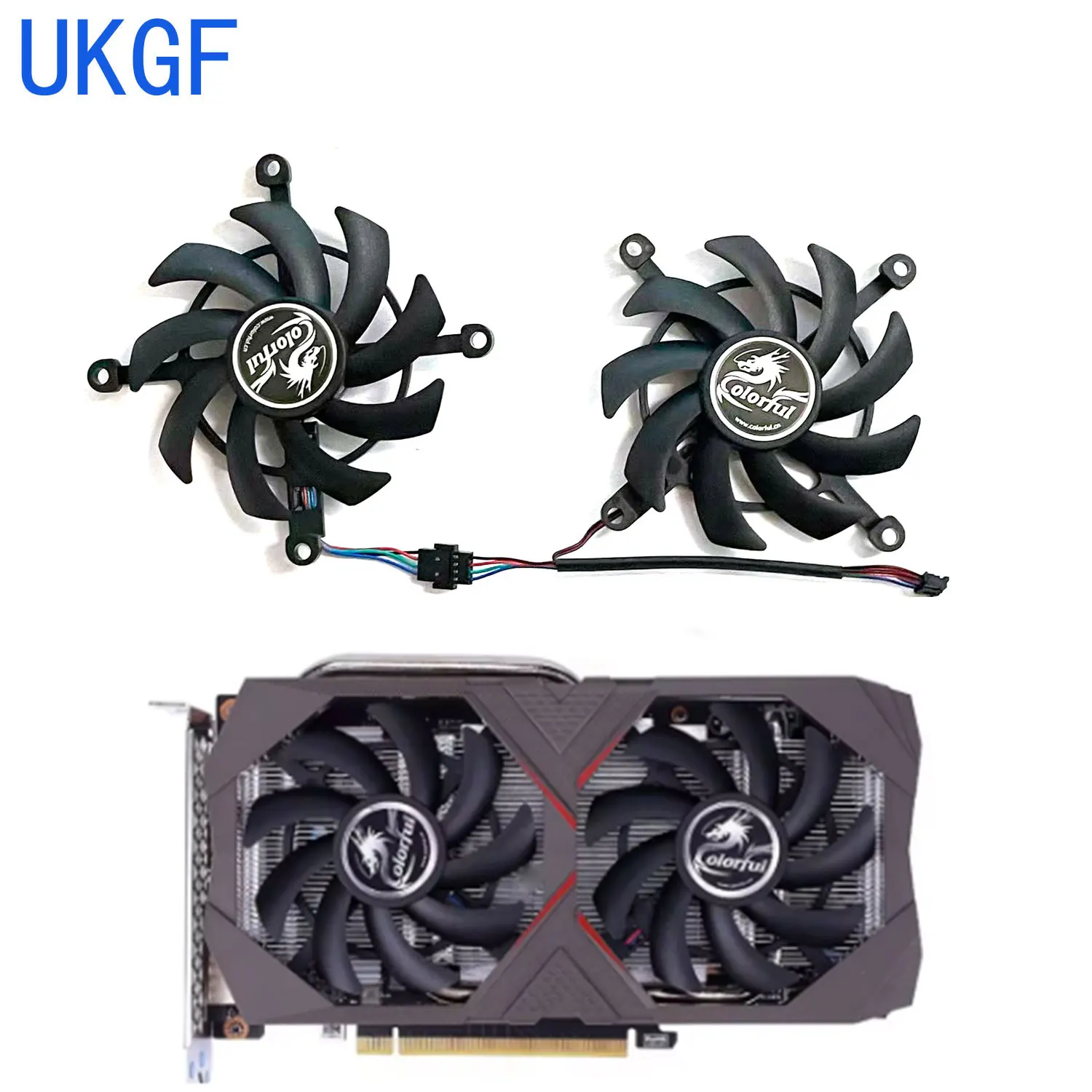 

2PCS 85MM RTX 2060 2060Super GPU Fan For Colorful GeForce RTX2060 GTX 1660 TI 1660 Super Graphics card cooling fan