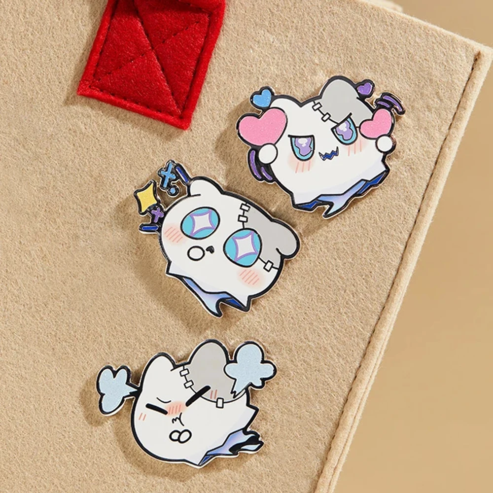 Gioco Honkai: Star Rail Wubbaboo Cospaly Distintivo in metallo Costume Spille Simpatico cartone animato Figura Spille Decorazione borsa Puntelli di Natale