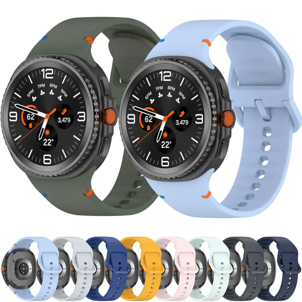 Silikonarmband für Samsung Galaxy Watch 8 40 mm 44 mm Stich Bequemes weiches Armband Armband Galaxy Watch 8 Classic 46 mm Gürtel