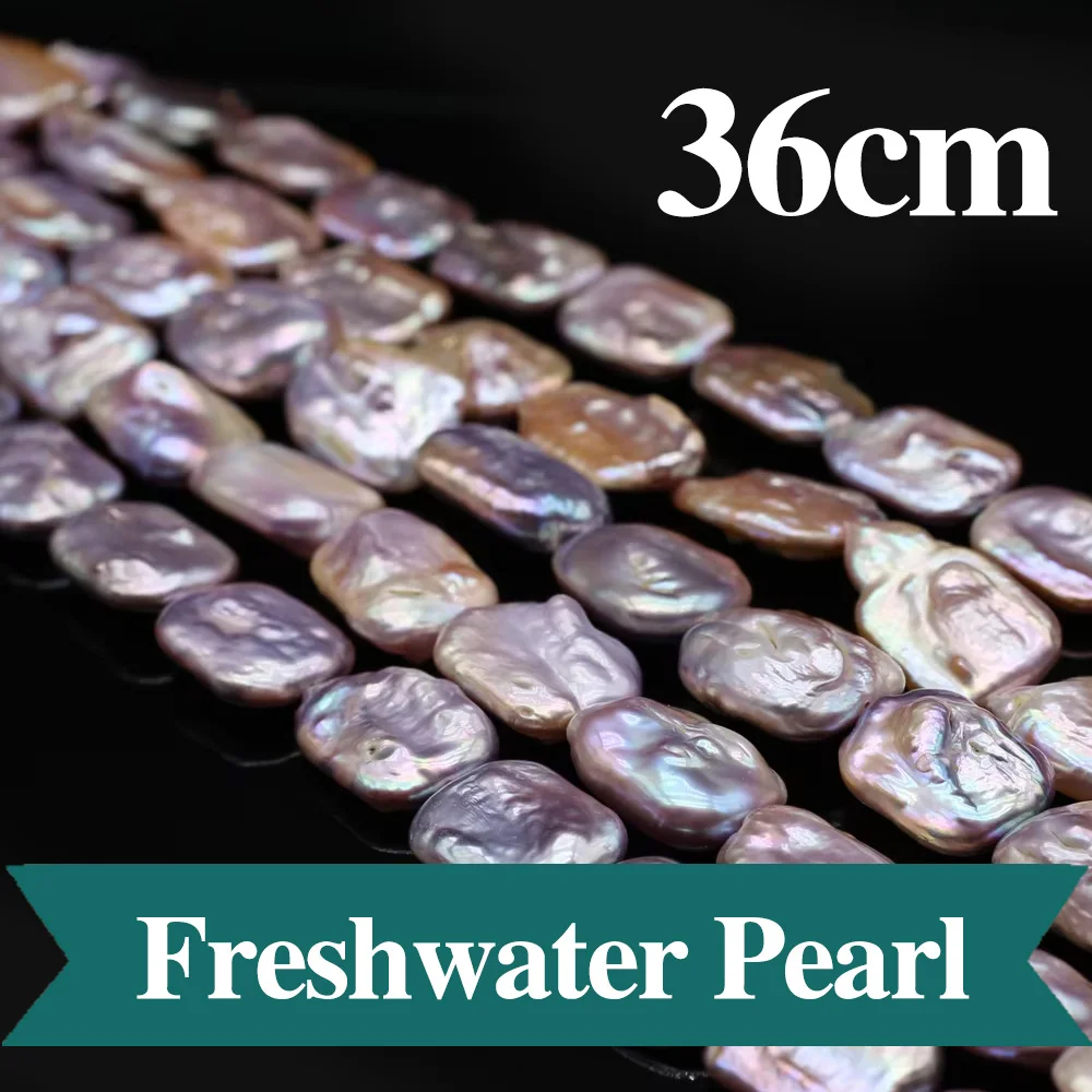 

Natural Baroque Pearl Beads Rectangle Real Pearl Loose Beaded for Making DIY Jewerly Necklace Bracelet Earrings Accessories
