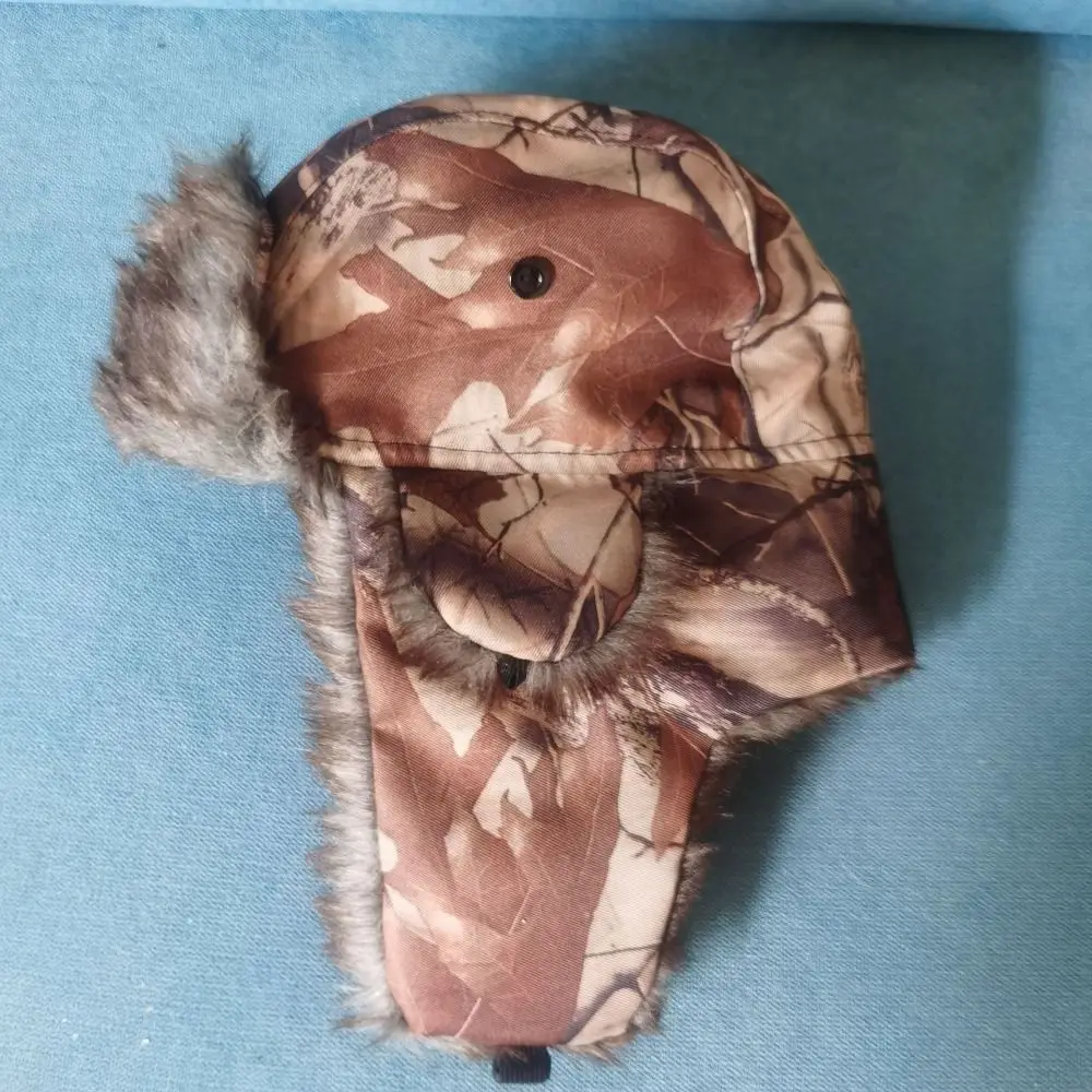 Cappelli bomber invernali antivento addensati all'aperto Passamontagna spesso Protezione per le orecchie Berretto da neve caldo per uomo donna