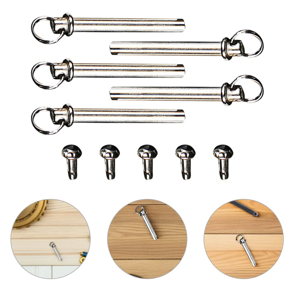 

5Sets Fan Shaft Rivets Repairing Kit for Folding Hand Fans Stainless Steel Fasteners Easy DIY Replacement Folding Fan Shaft