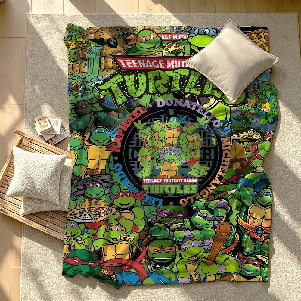 TMNT Game Blanket Soft Warm And Thick Perfect For Bedroom Living Room Bed Sofa Camping Picnic Office Gift