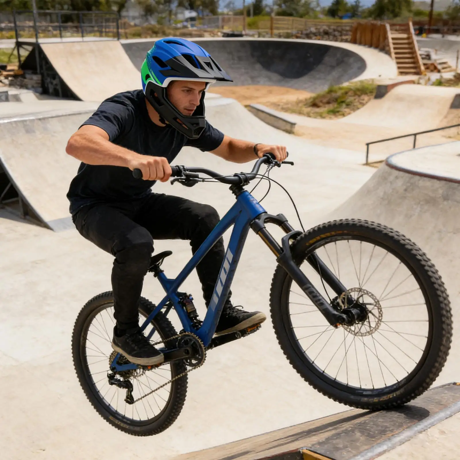 

Bike Helmet Full Face Head Protection For Cycling Lightweight Biking Helmet For Bicycle Motocross Motorcycle Scooter Mountain