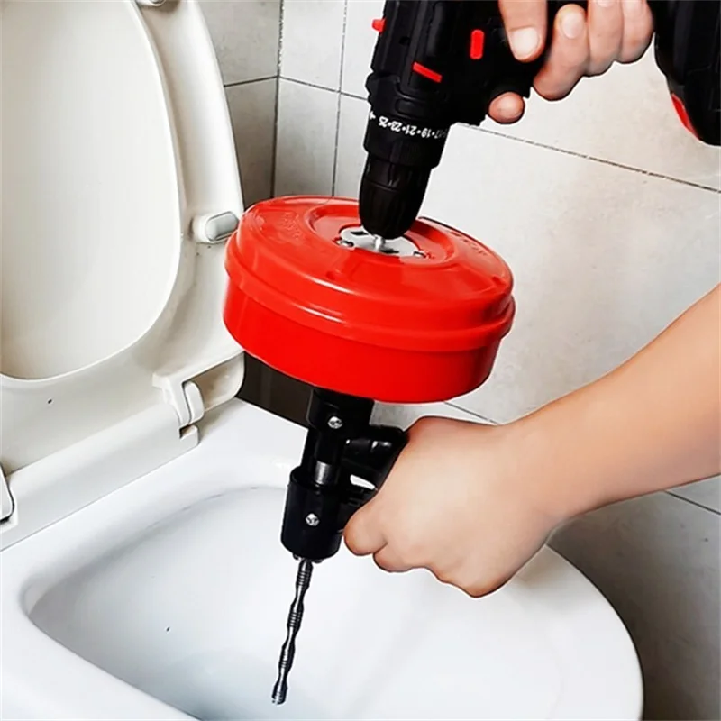 Toilet Sewer Pipe Dredge for Home Bathrom Steel Wire Drain Clog Remover Tool Drain Auger Plumbing Snake Drainage Pipes