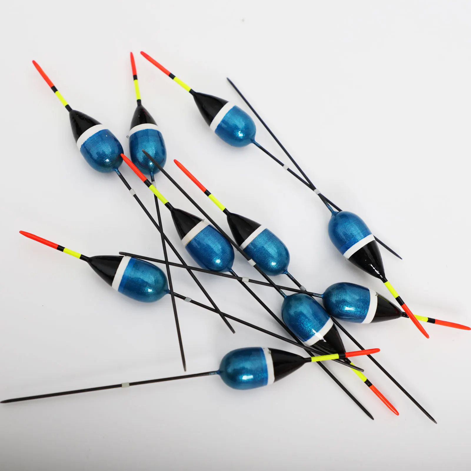 10pcs Fishing Bobbers Set Cork Floats Kit Antenna Balsa Wood Buoyancy 3g 18cm Buoy Fishing Tackle Accessories
