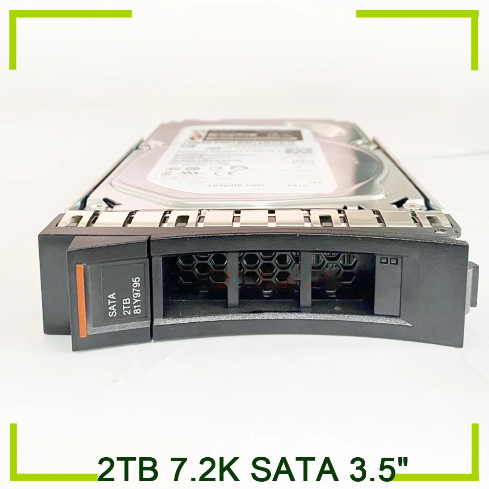 

HDD For IBM Hard Disk 2TB 7.2K SATA 3.5" 6G Hard Drive X3550 X3650 M4 81Y9794 81Y9795