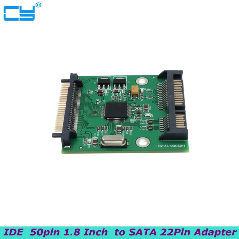 For Toshiba IDE Hard Disk 50pin 1.8 Inch IDE to SATA 22Pin 7+15 Hard Disk SSD Adapter Card PCBA IDE to SATA