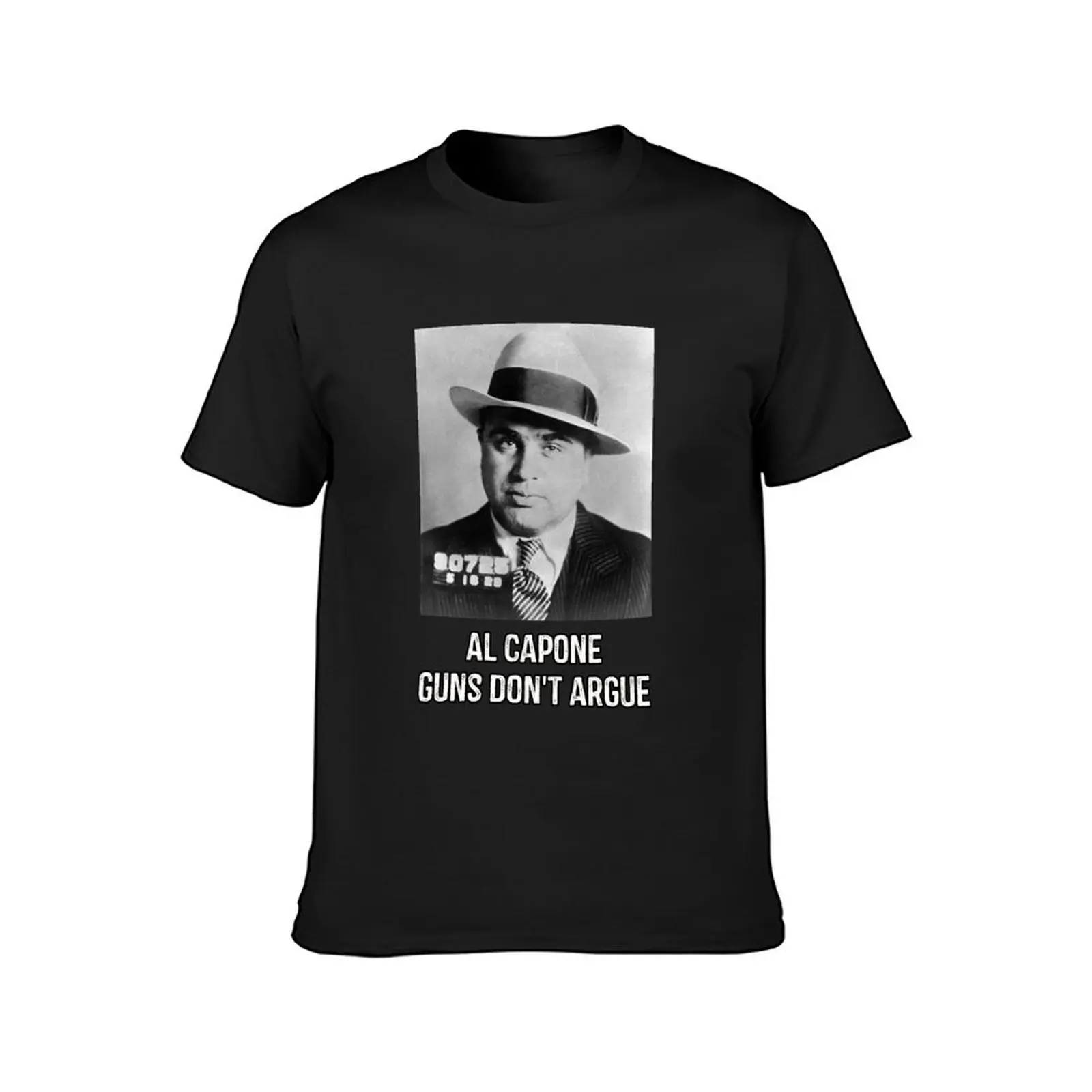 Al Capone Guns Don't Argue T-Shirt sports fans hippie clothes boys animal print Men's t-shirt