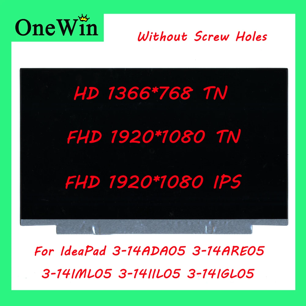 

for IdeaPad 3-14ADA05 81W0 3-14ARE05 81W3 3-14IML05 81WA 3-14IIL05 81WD 3-14IGL05 81WH Lenovo Laptop LCD FHD IPS Full HD Display