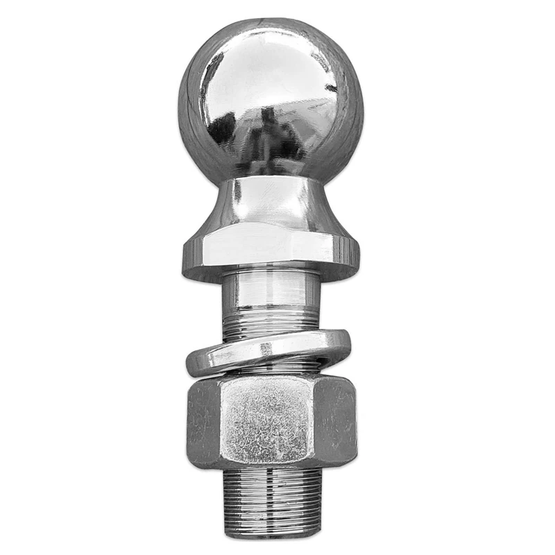 Trailer Coupling Ball 50MM M22 Ball Head Bolt Up To 3500 LBS Straight Field Rail Head Pull Ball Coupling Pin Ball Head