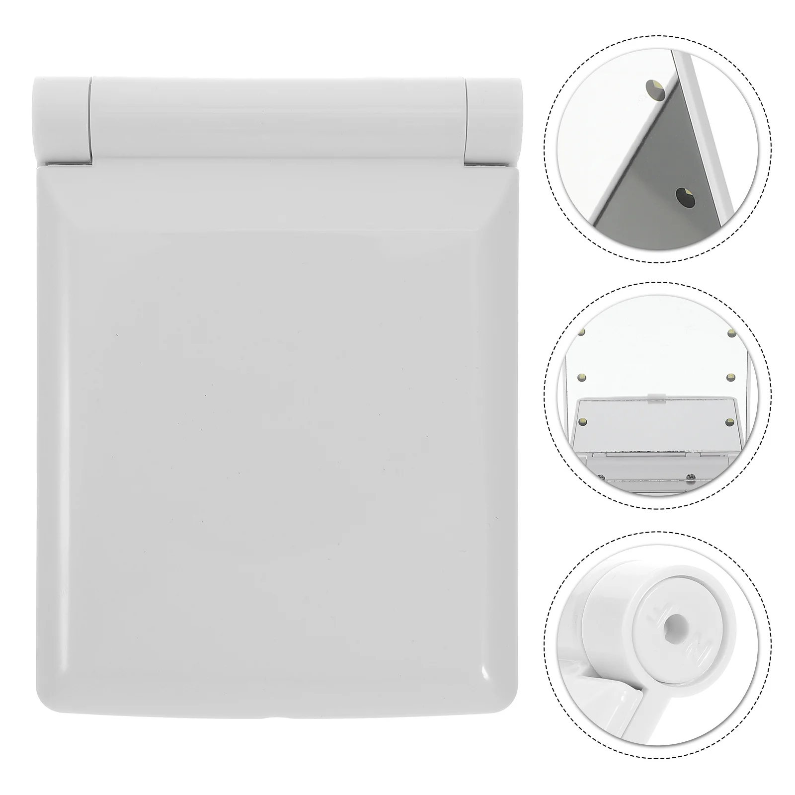 Portable Makeup Foldable Led Light Compact Beauty Mirror For Travel Rechargeable Mirror Magnifying